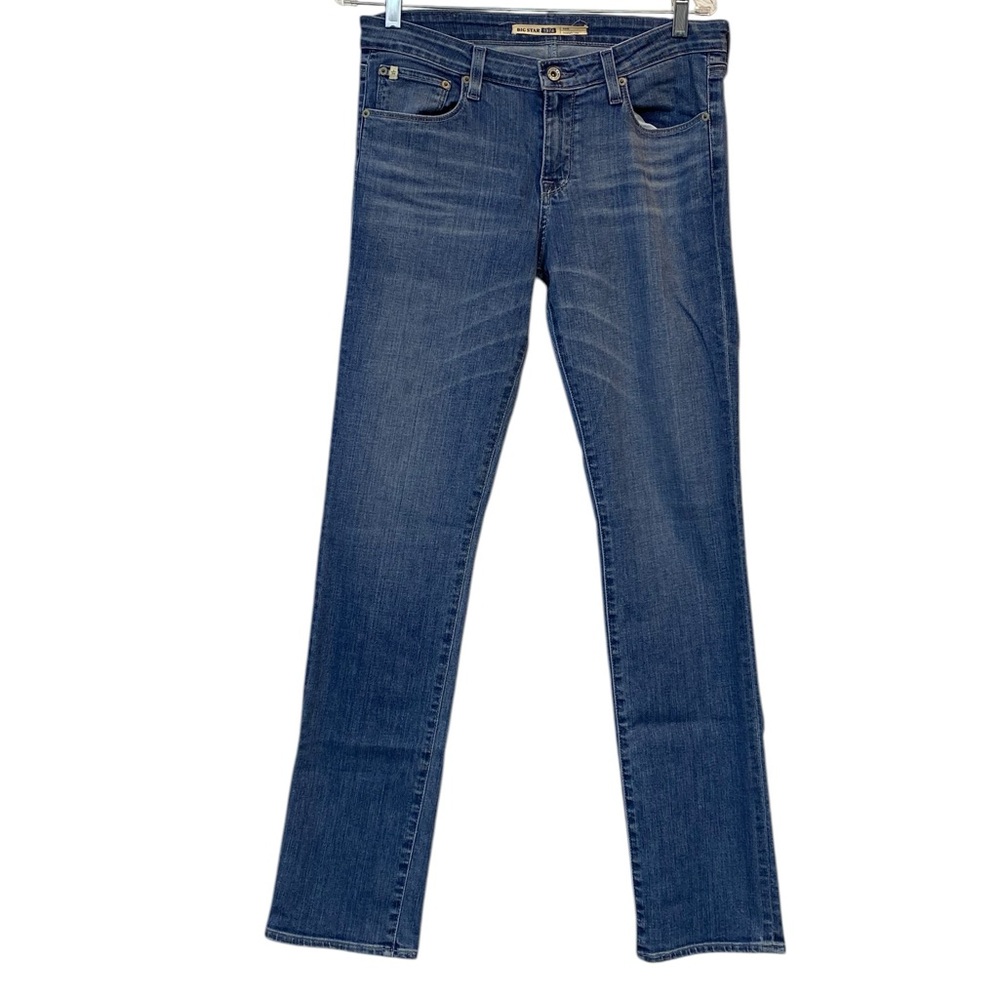 BIG STAR KATE Women's size 29 Medium Blue Straight-Leg Mid rise 5 pocket Jeans